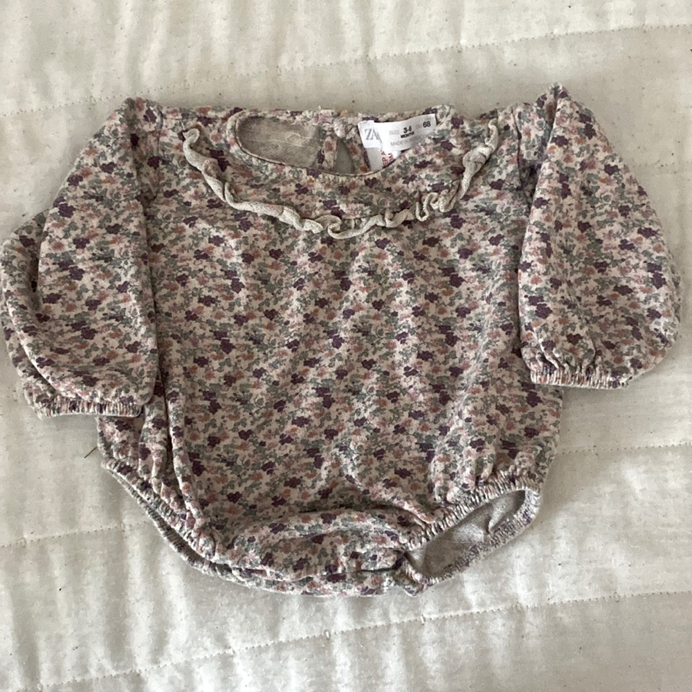 Zara long sleeve romper